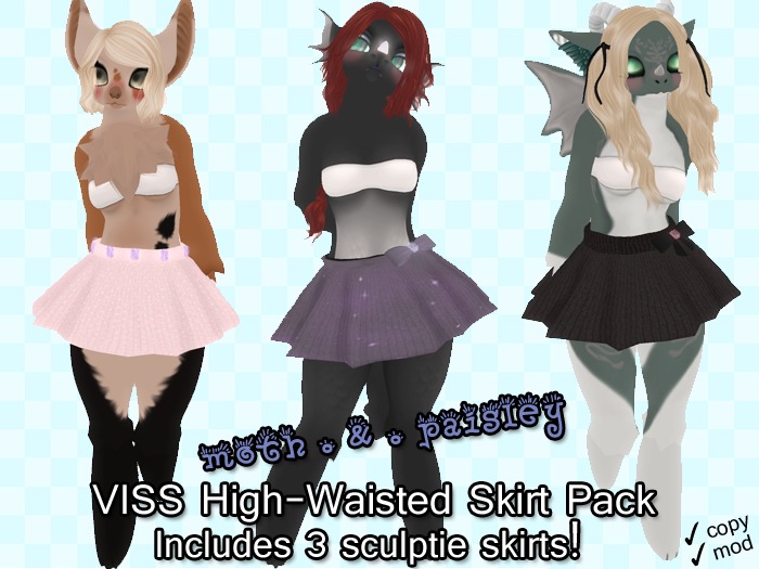 moth . & . paisley - VISS High-Waisted Skirt Pack