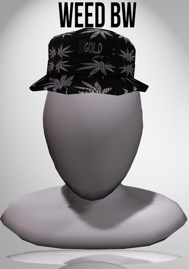 [Gold] Bucket Hat Weed BW
