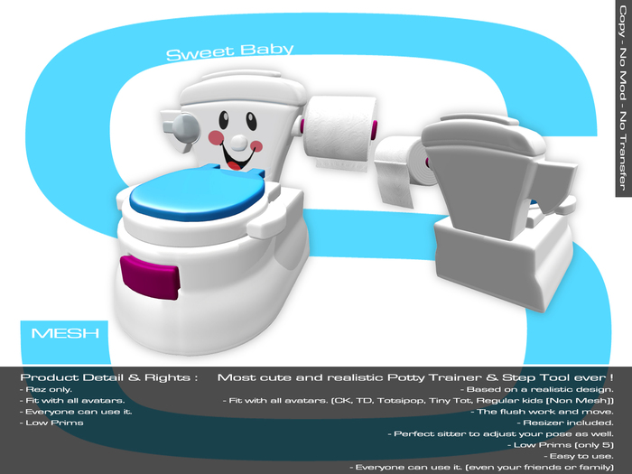 Sweet Baby - Potty Trainer & Step Tool Mesh