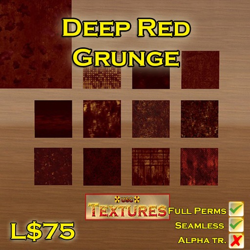 USC Textures - Deep Red Grunge 