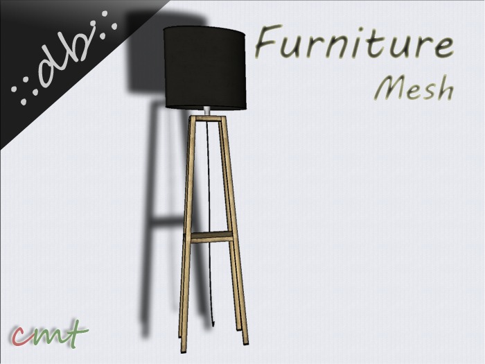 ::db furniture:: wooden floor lamp 