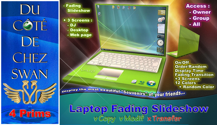 Laptop - Fading Slideshow (4 prims)