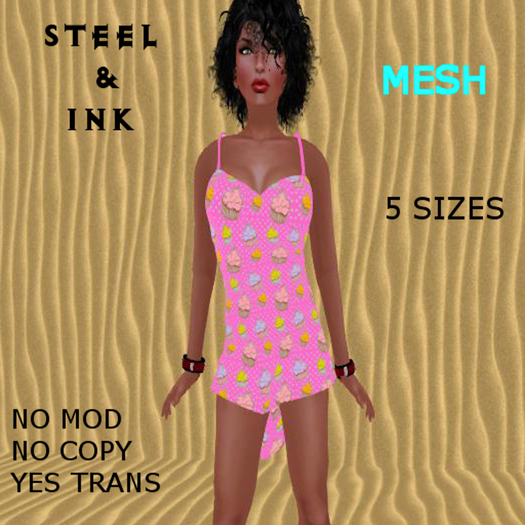 Mesh Pink Cupcake Nightie