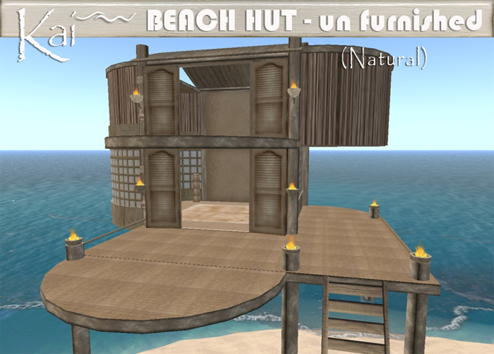 KAI - Beach Hut UN Furnished- (White wash) - COPY - boxed