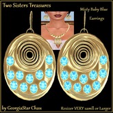 TST Tangle Aqua Earrings