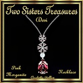 TST - DESI PINK MORGANITE NECKLACE WG
