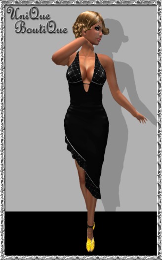 *UniQue* Mesh Salsa Dress Black