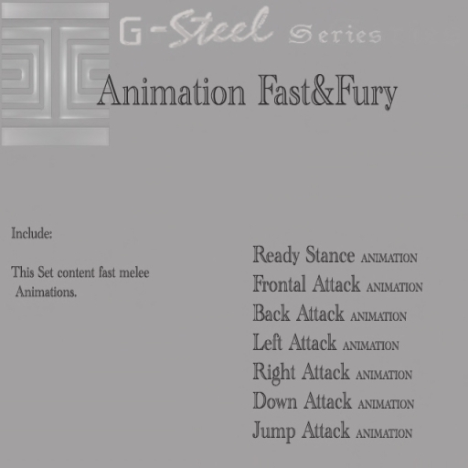 G-Steel Animation BOX Fast & Fury