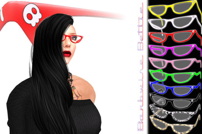 punk pinnup skully red