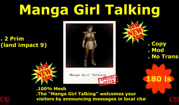 Manga Girl Talking (box)