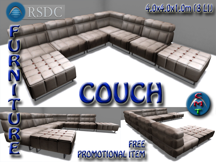 RSDC FURNITURE COUCH HIGH DEMO PACKAGE