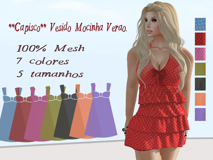 **Capisco** Vesido Mocinha Verao. DEMO