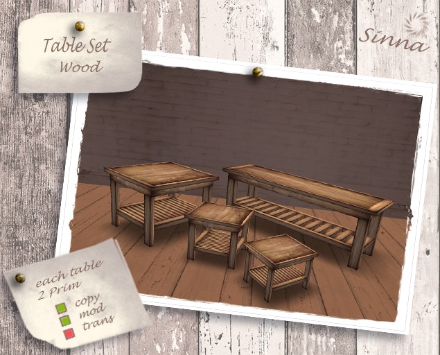 Sinna - Table Set wood