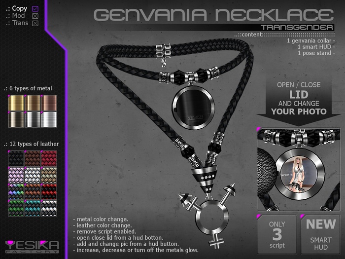 YF-Genvania Necklace Transgender (wear) v 3X
