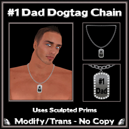 *ICED* #1 Dad Dogtag Chain