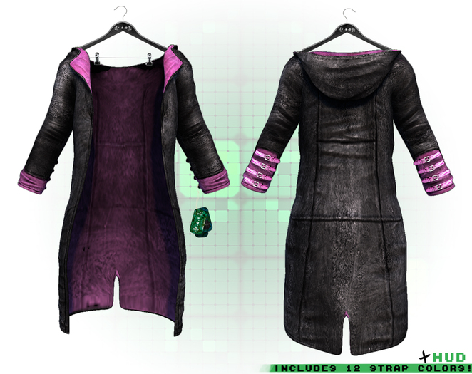 :{F.A.D.}: Lucien Long Apoc Coat Pink