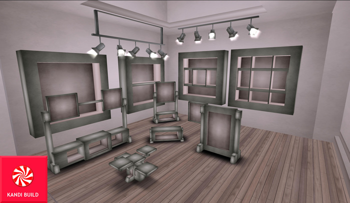 KANDI BUILD Laatst  Floor display set MESH Olive