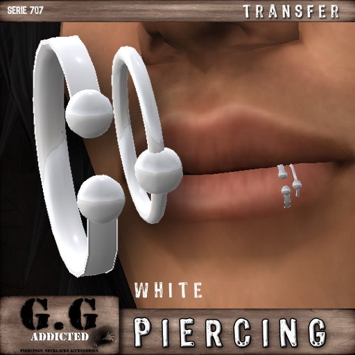 G.G Addicted Piercing L707 white