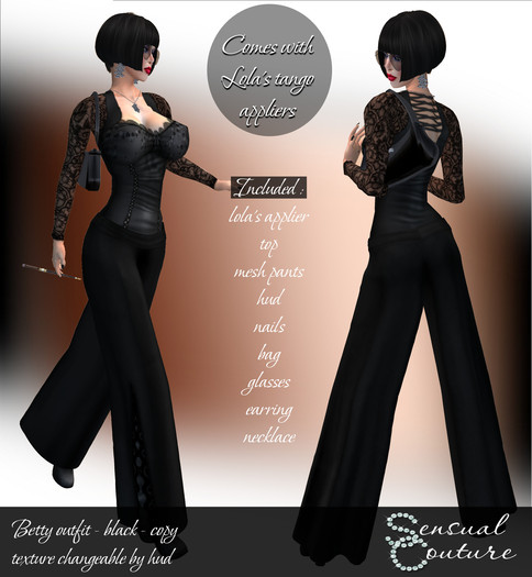 Mesh Betty outfit * black *