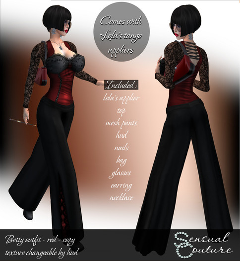 Mesh Betty outfit * red *