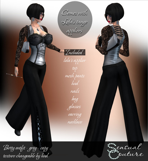 Mesh Betty outfit * grey *