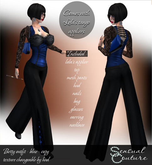 Mesh Betty outfit * blue *