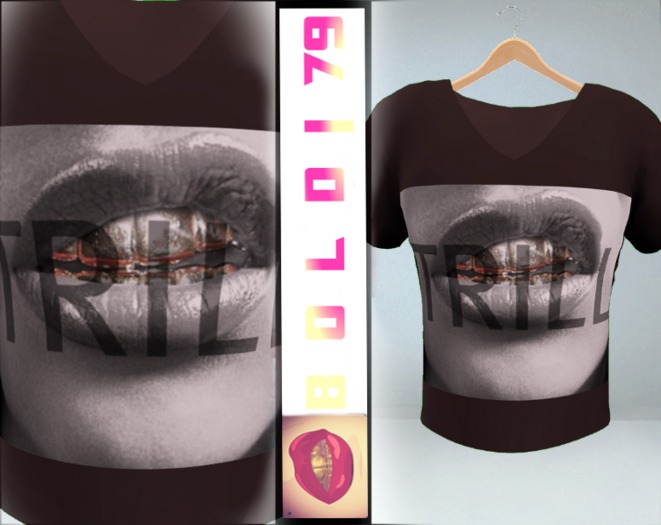 .:B79:. Trill Brown V-Neck