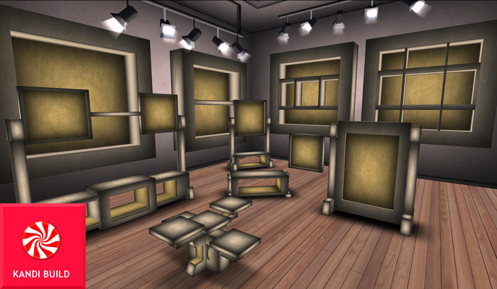 KANDI BUILD Laatst  Floor display set MESH Caramel