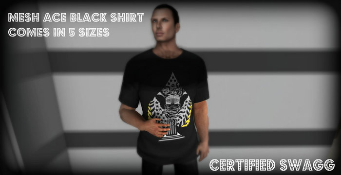 C.S Black Ace Mesh Shirt