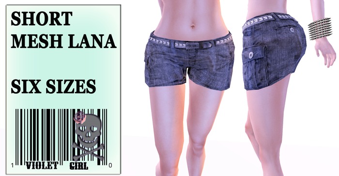 [VIOLET GIRL] SHORT MESH LANA