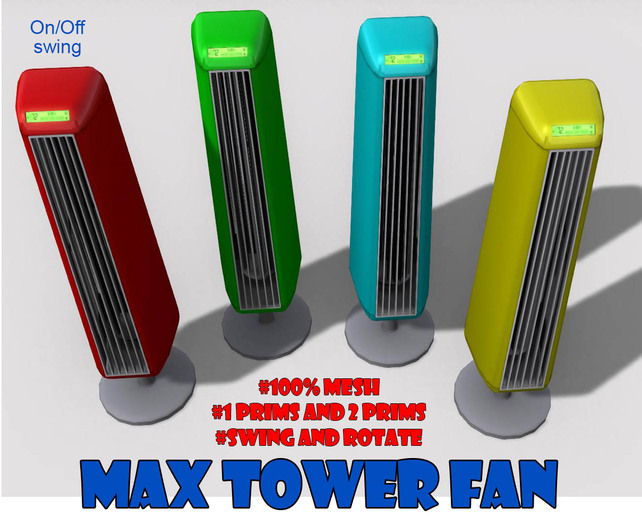 Swinging tower Fan