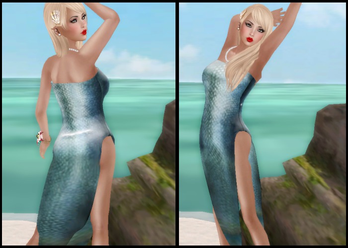 [POSH] Complete Mermaid Outfit (Blue)