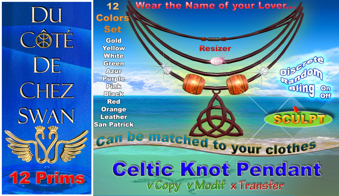 Celtic Knot Pendant (12 prims)