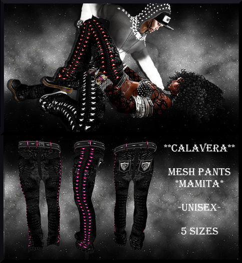 **CALAVERA** MESH PANTS *MAMITA* (pink)
