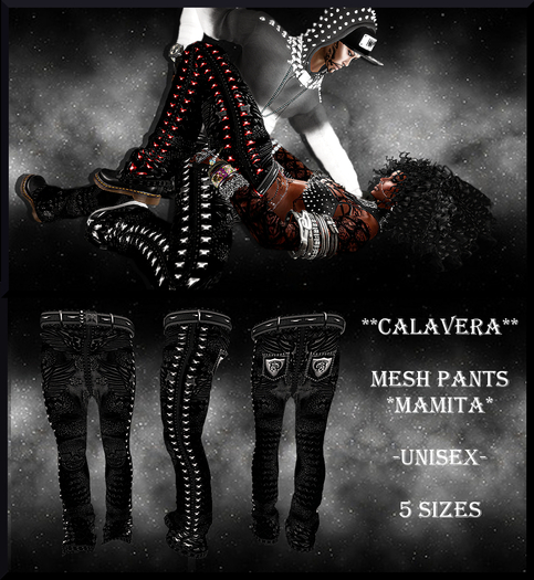**CALAVERA** MESH PANTS *MAMITA* (silver)