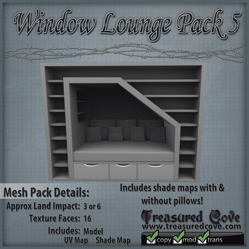 -TC- Window Lounge Pack 5 Mesh 50% Discount!!
