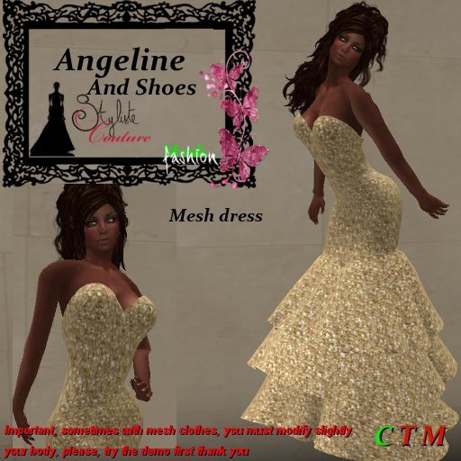 Angeline Gold Sequin + Shoes