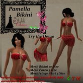Pamela Bikini Set red Skul