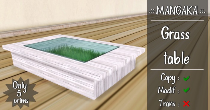 .::Mangaka::. Grass table