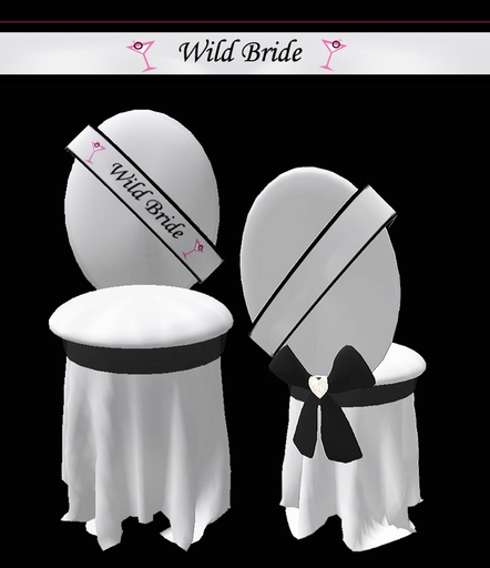 Wild Bride Sash and Chair 