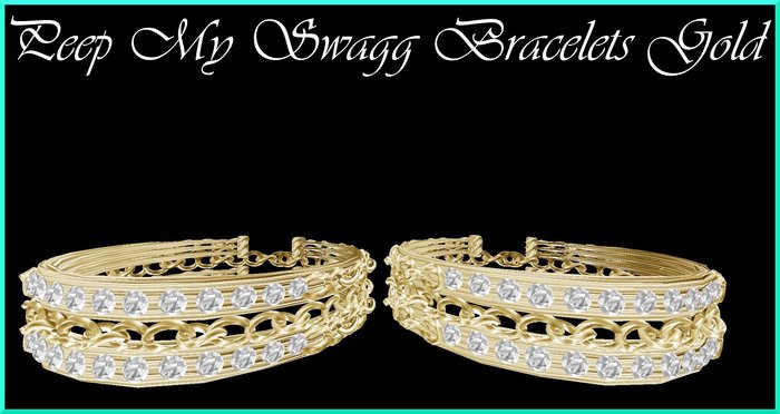 Peep My Swagg Bracelets Gold