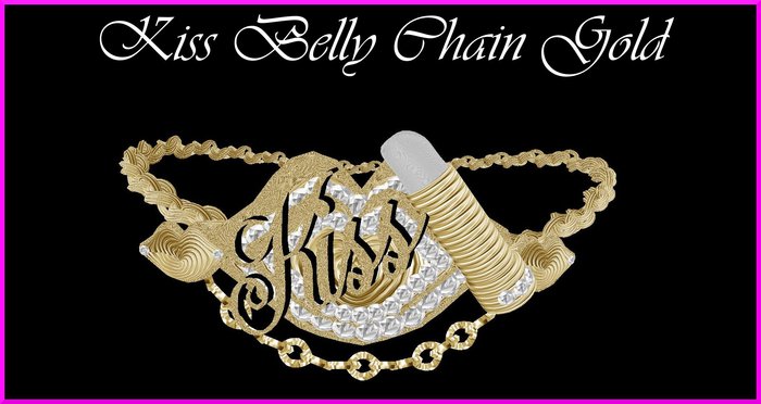 Kiss Belly Chain Gold