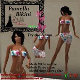 Pamela Bikini Set Pink bleu flower