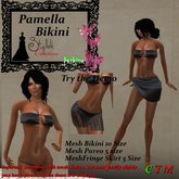 Pamela Bikini Set Vinyl Black