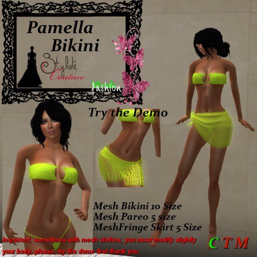 Pamela Bikini Set Vert fluo