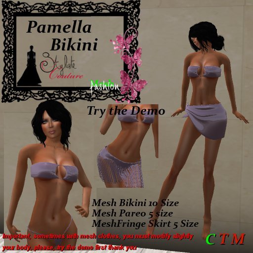Pamela Bikini Set Vinyl Purple