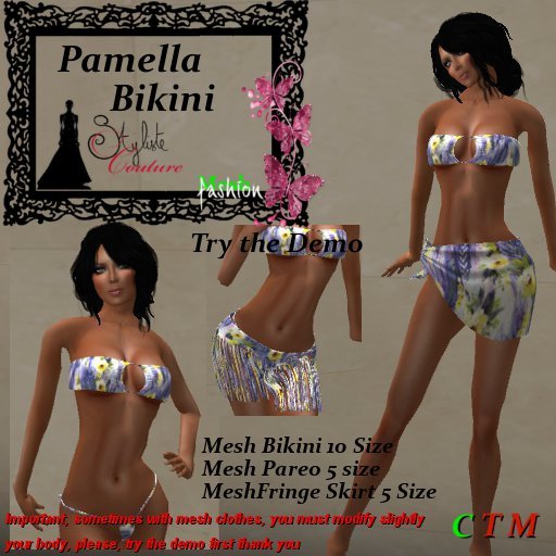 Pamela Bikini Set Bleu Tournesol