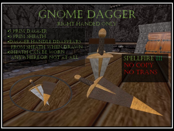 SF3 Leather Wrapped Handled Dagger Boxed