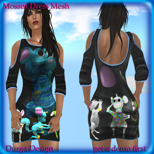 DEMO MESH MOSSM MINI DRESS, Durga Design
