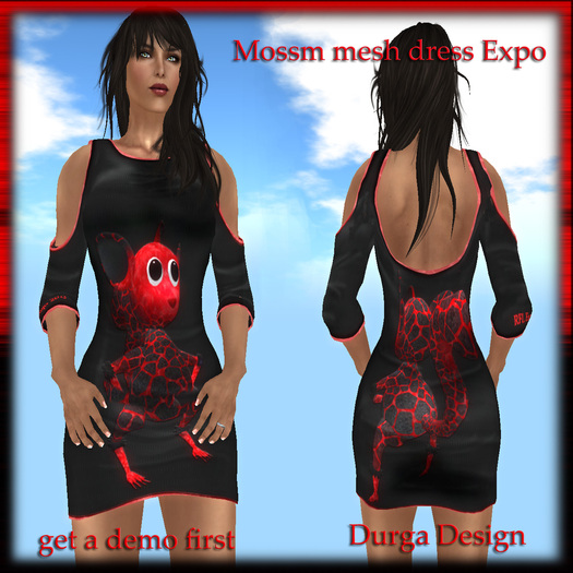 MESH EXPO MOSSM MINI DRESS, Durga Design